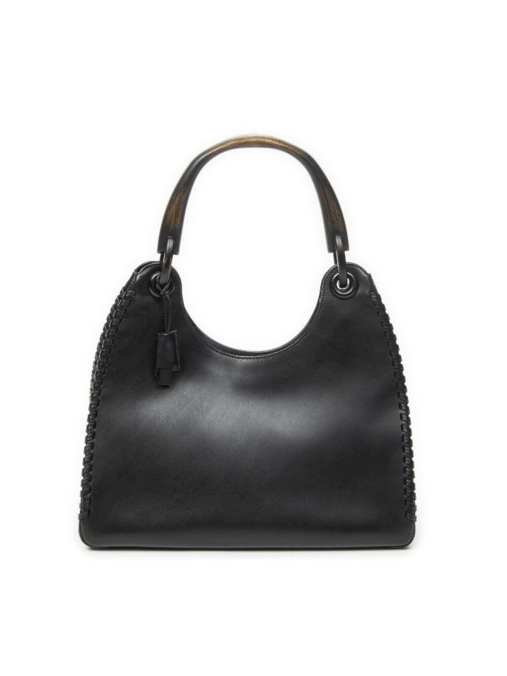 Gucci Whip Stitch Hobo Black Smooth Calfskin